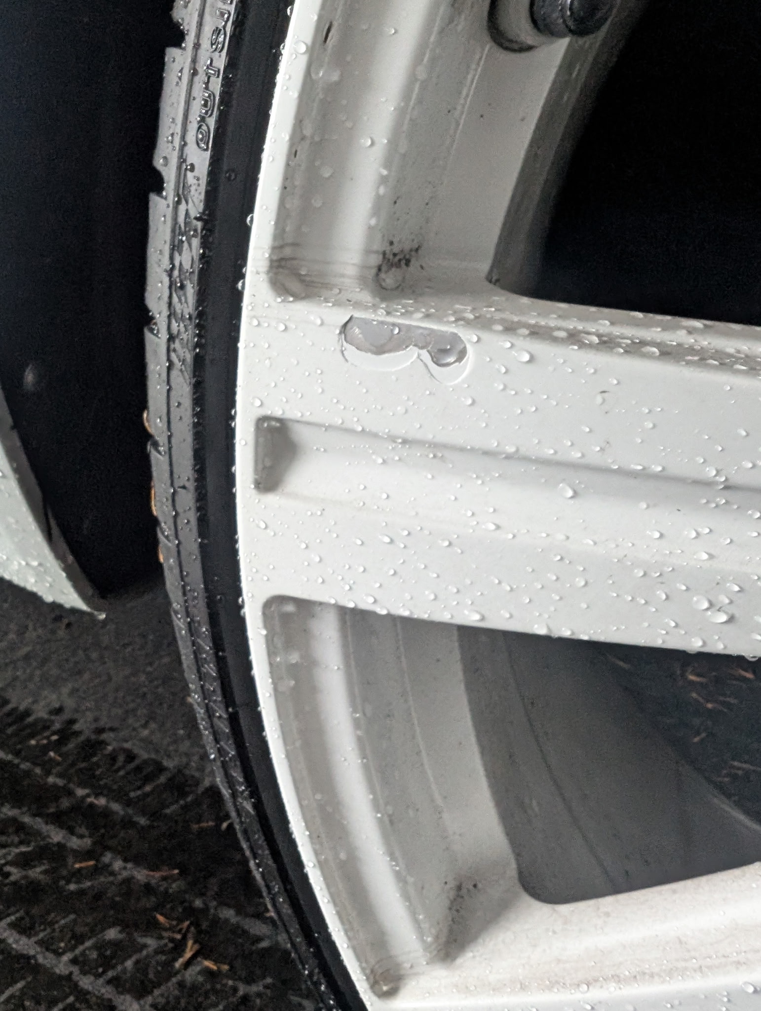 Alloy Wheel Repair before repair